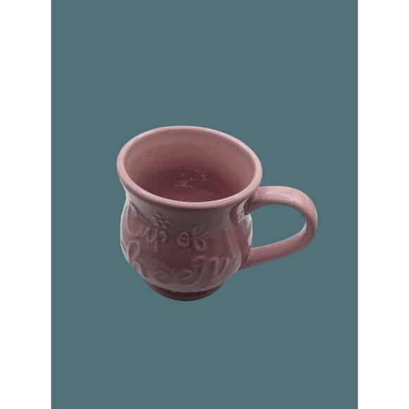 Temptations By Tara Set 2 Mugs Sculptural Celebration 16oz Special Edition Pink - Picture 9 of 11